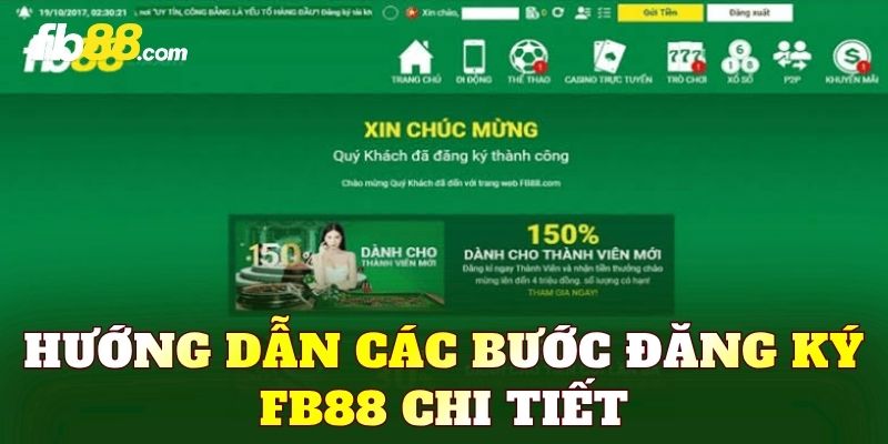 Hướng dẫn các bước đăng ký FB88 chi tiết