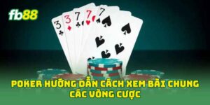 Poker hướng dẫn cách xem bài chung các vòng cược
