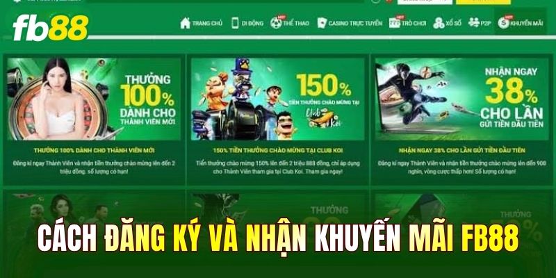 Cách đăng ký và nhận khuyến mãi FB88